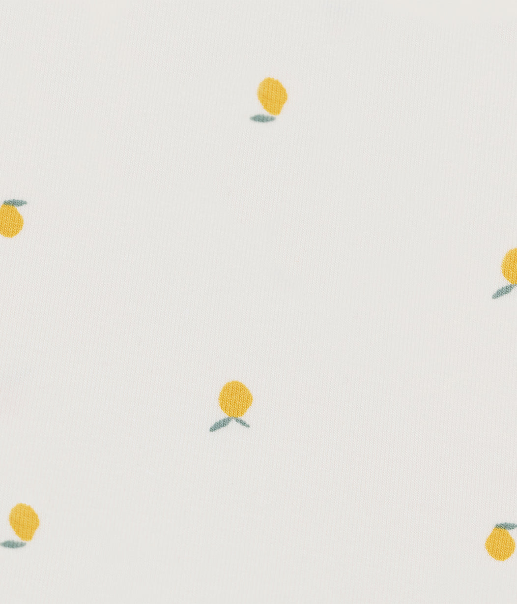 HushDry™ 2-in-1 Waterproof Fitted Side Sleeper Sheet Viscose from Bamboo Cream Lemons