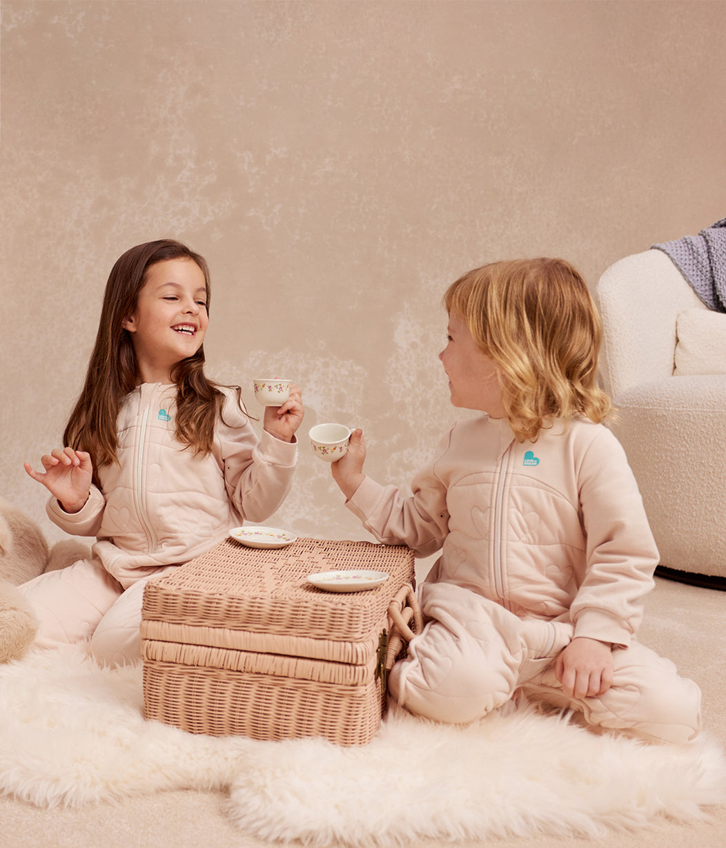 Sleep Suit Long Sleeve 3.5 TOG Cotton Blush Heart Quilting