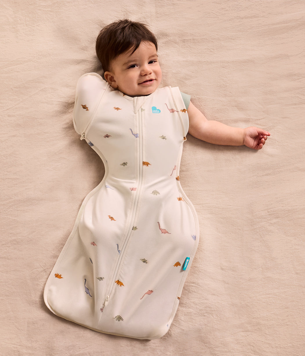 Swaddle Up™ Transition Bag 1.0 TOG Cotton Cream Dino Snore