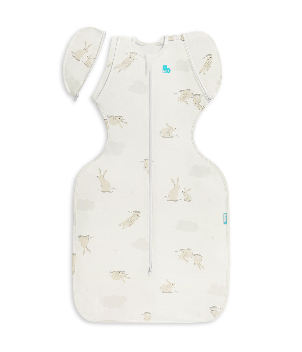 Swaddle Up™ Transition Bag 1.0 TOG Cotton White Cloud Bunnies