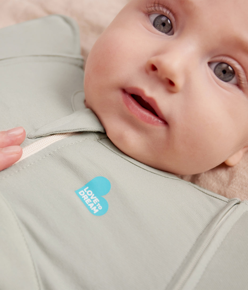 Swaddle Up™ Transition Bag 2.5 TOG Cotton Olive Bees