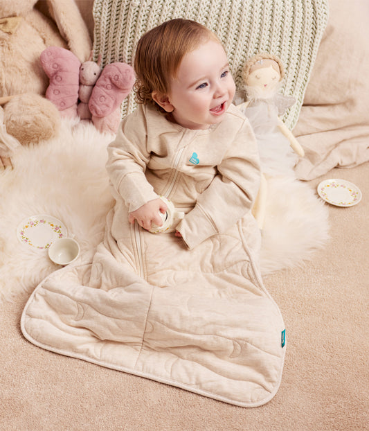 Sleep Bag Long Sleeve 3.5 TOG Cotton Oatmeal