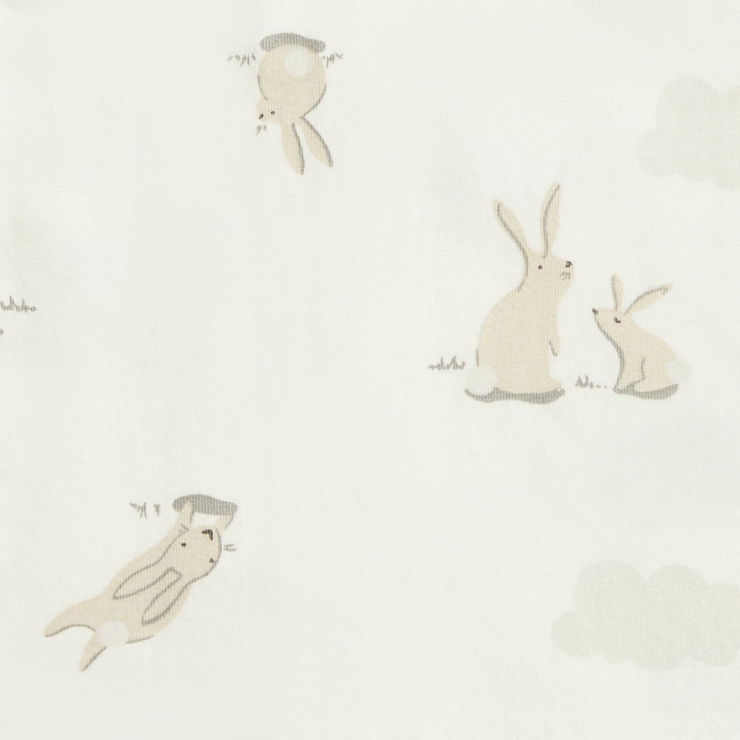 Swaddle Up™ 1.0 TOG Cotton White Cloud Bunnies