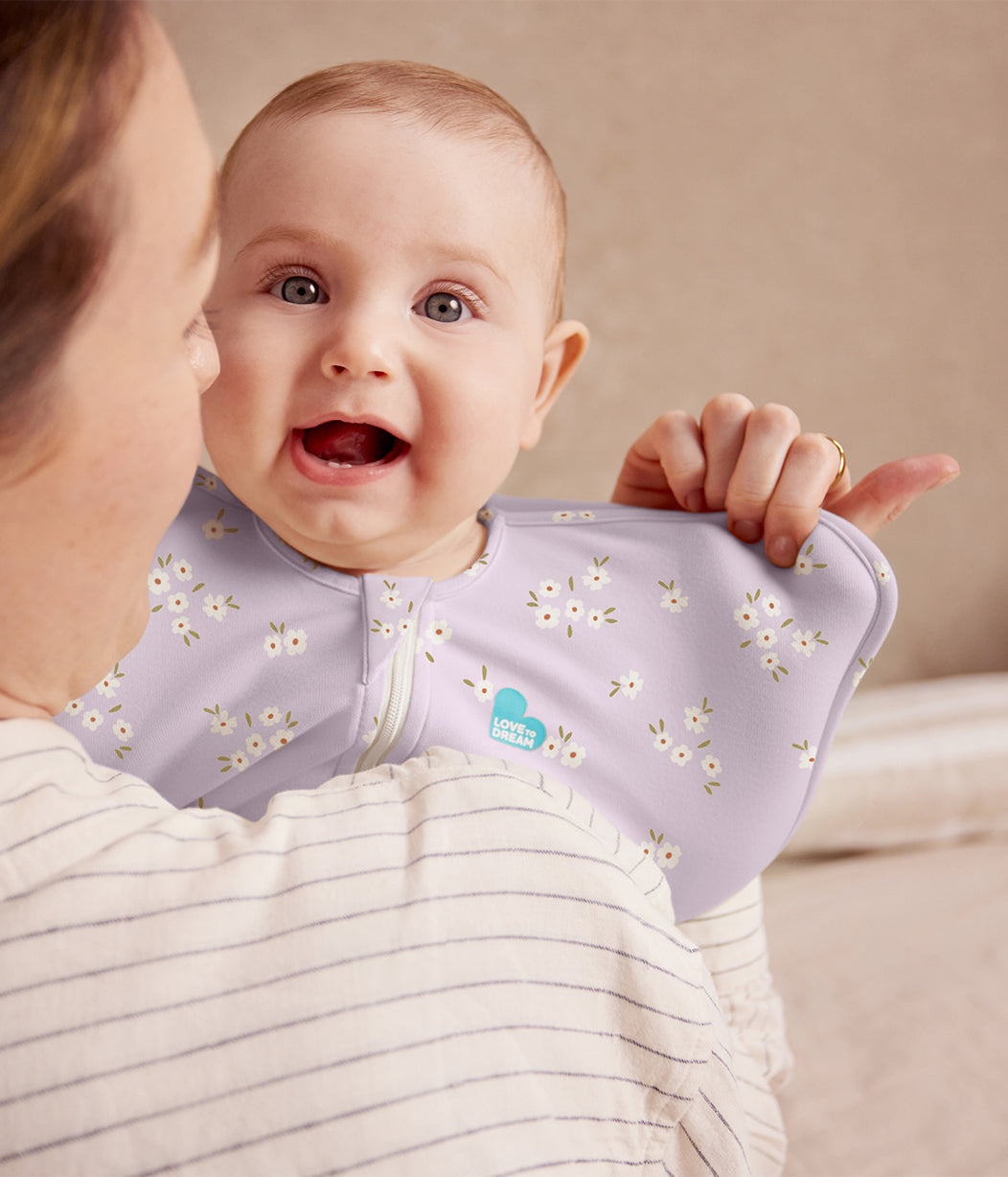 Swaddle Up™ 1.0 TOG Cotton Lilac Meadow