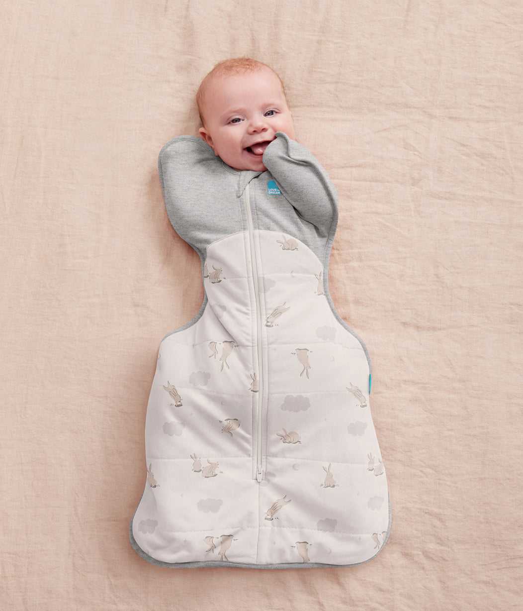 Swaddle Up™ 2.5 TOG Cotton White Cloud Bunnies