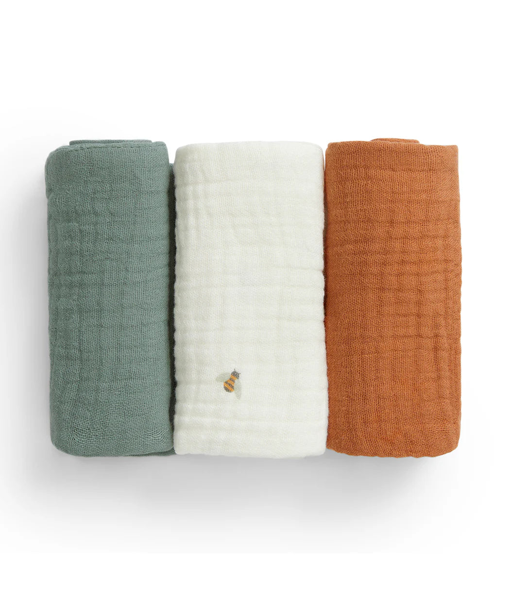 Baby Bath Bundle | Sage Bees | Cream Bees