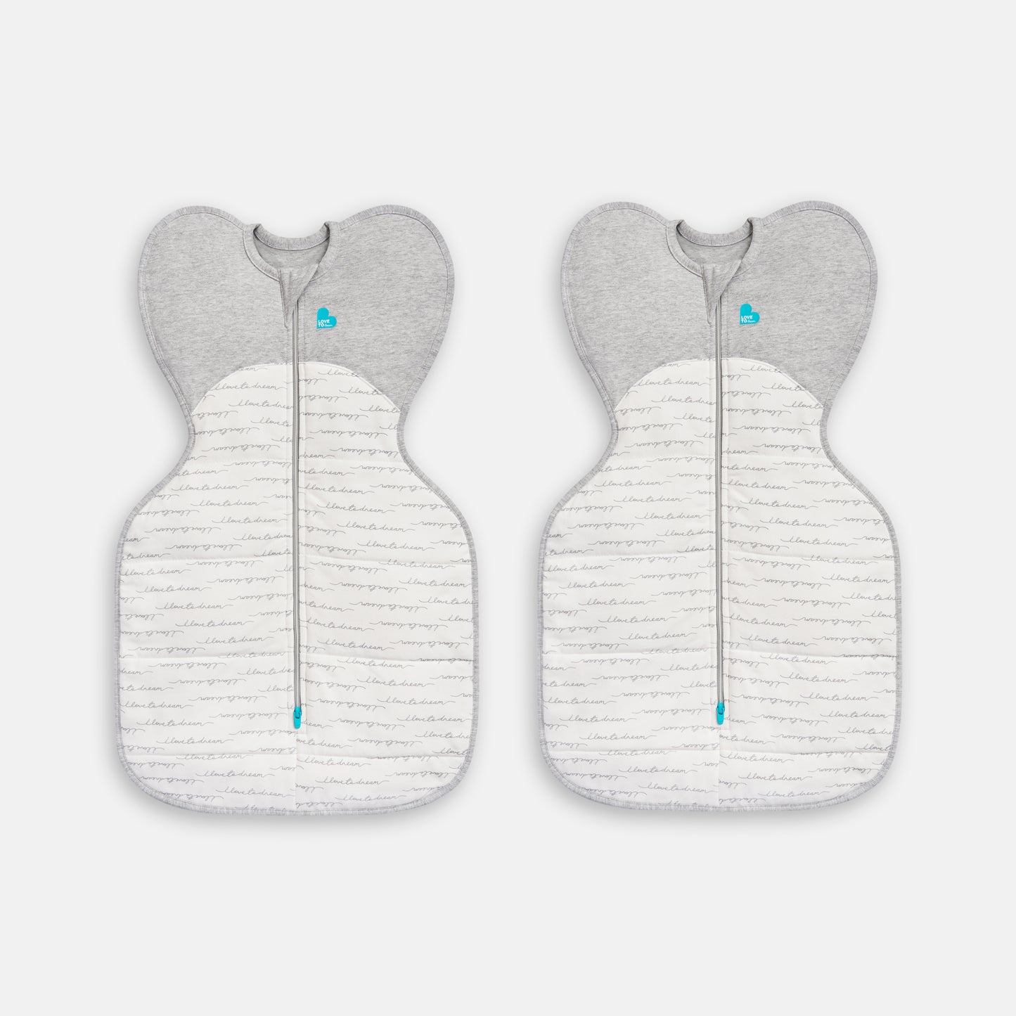 Swaddle Up™ 2 Pack Cool (16-20°C) Cotton White Dreamer