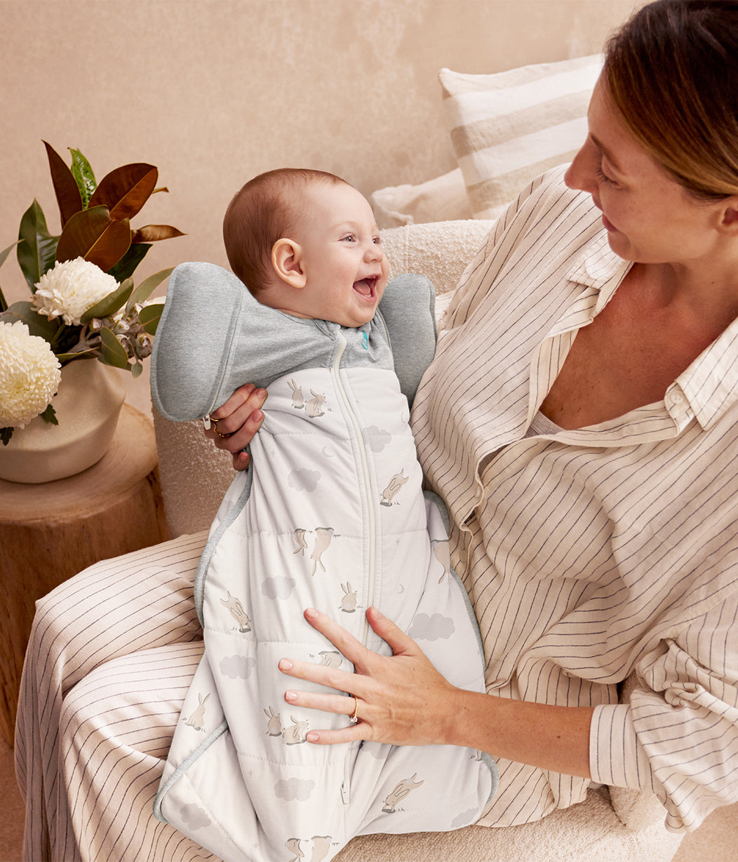 Swaddle Up™ Transition Bag 2.5 TOG Cotton White Cloud Bunnies