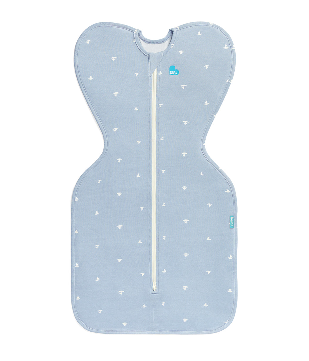 Swaddle Up™ 1.0 TOG Viscose from Bamboo Mist Blue Boats