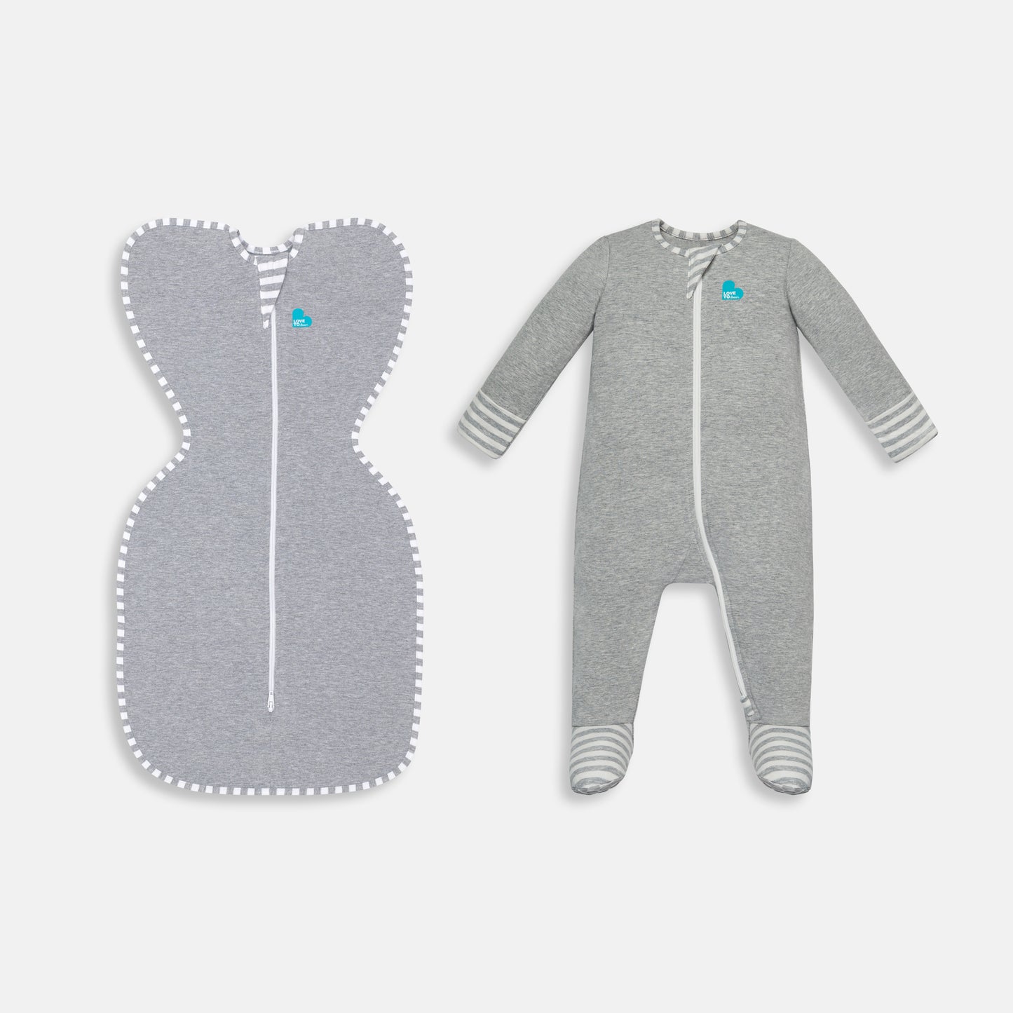 Swaddle Up™ & Romper Pack Moderate (20-24°C) Cotton Grey