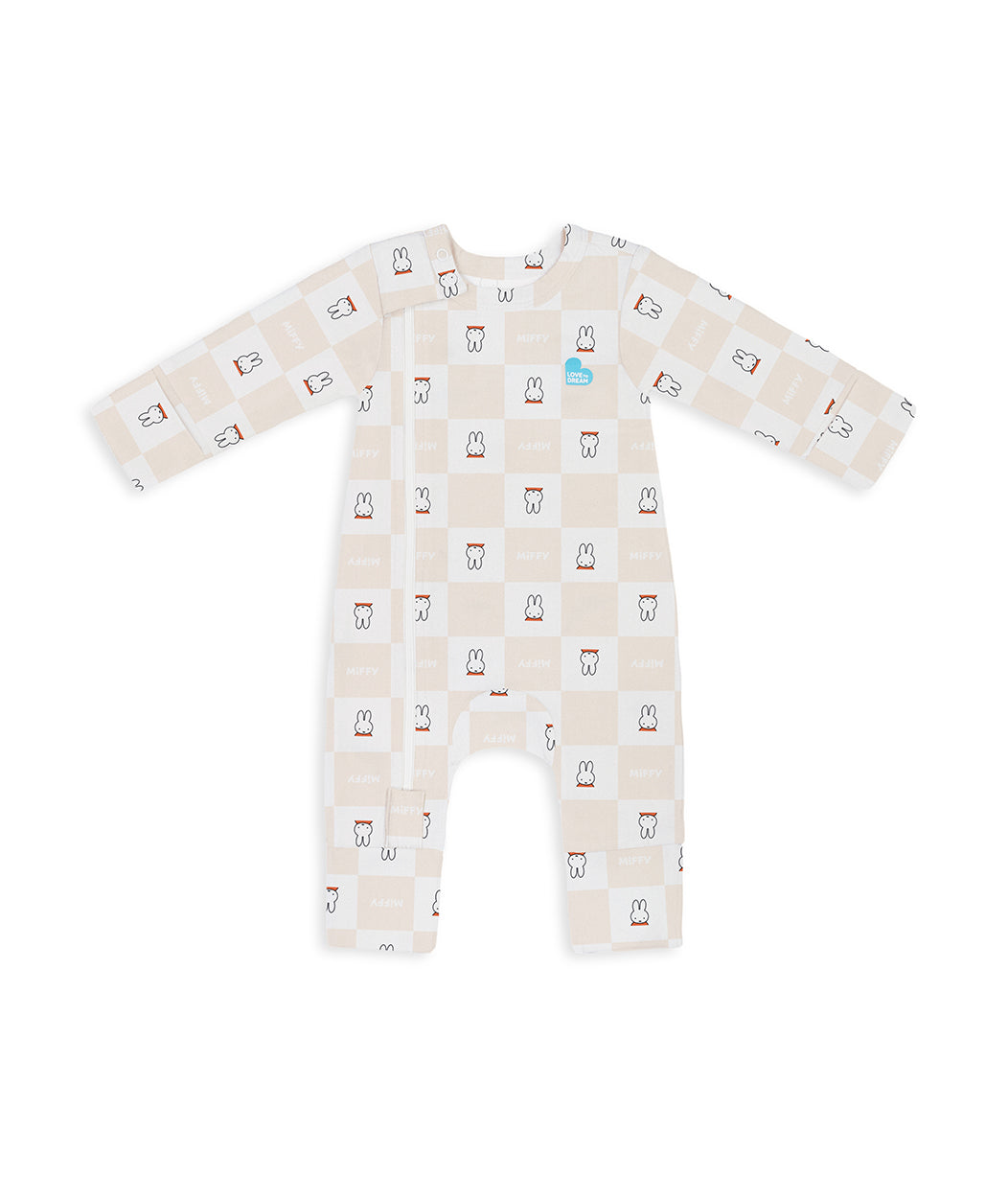 Newborn Essential Miffy Gift Bundle | 1.0 TOG | Swaddle 2 | Romper | Birch