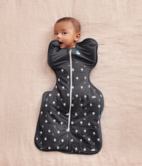 Swaddle Up™ 2.5 TOG Organic Cotton/Merino Wool Charcoal Lamb's Best Friend
