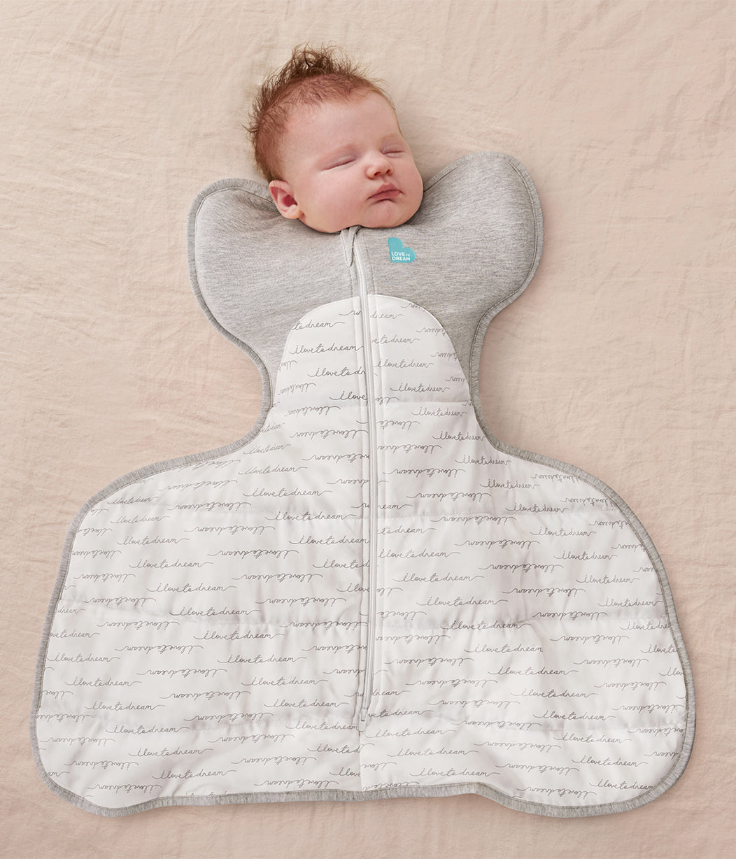 Swaddle Up™ Hip Harness 2.5 TOG Cotton White Dreamer