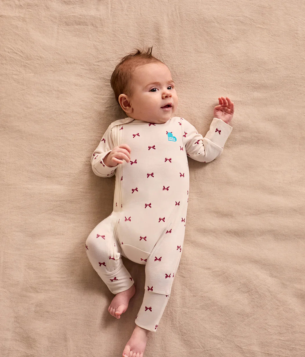 Swaddle Up & Romper Bundle | 3.5 TOG | Forest Quilting | Cream Bows