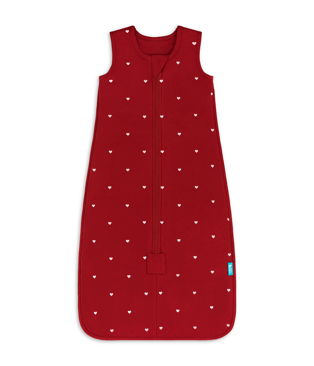Sleep Bag Bundle | Snug Shrug | 1.5 TOG | Maroon Hearts | Buff Twinkle