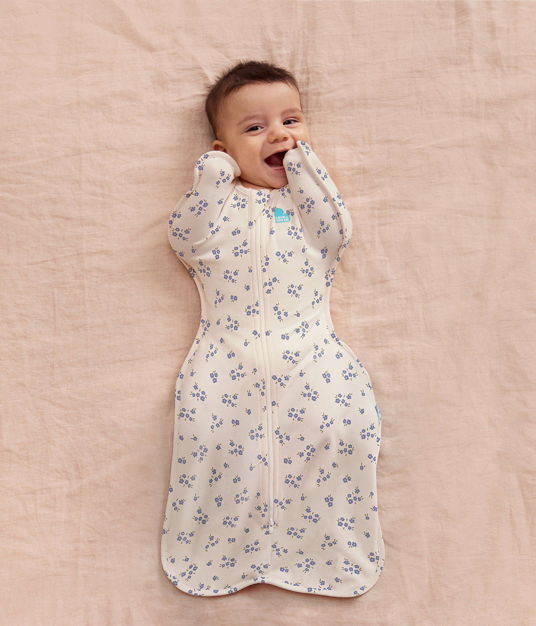 Swaddle Up Starter Bundle | 1.0 TOG | Lilac Meadow | White Cloud Bunnies | Jacaranda Meadow