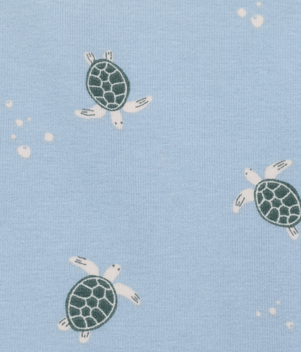 Kids Pyjama Set Long Sleeve Viscose from Bamboo Mist Blue Turtally
