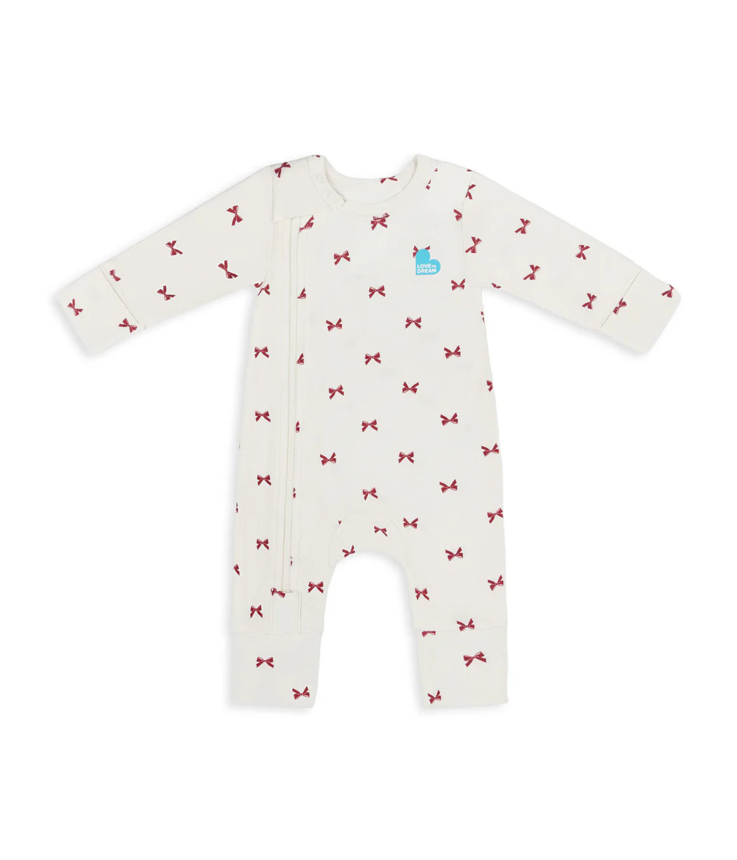 Swaddle Up & Romper Bundle | 3.5 TOG | Forest Quilting | Cream Bows