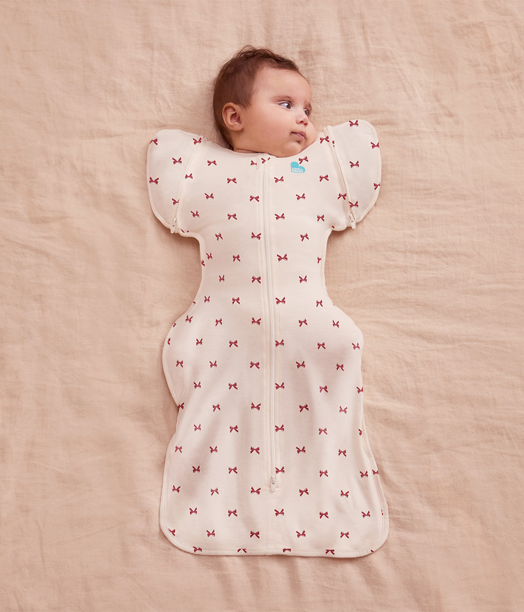 Swaddle Up™ 2-in-1 Transition Bag 1.0 TOG Cotton Cream Bows