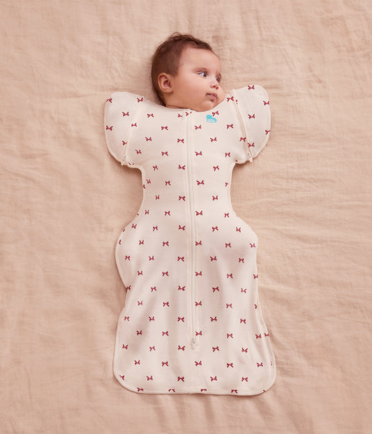 Swaddle Up™ 2-in-1 Transition Bag 1.0 TOG Cotton Cream Bows