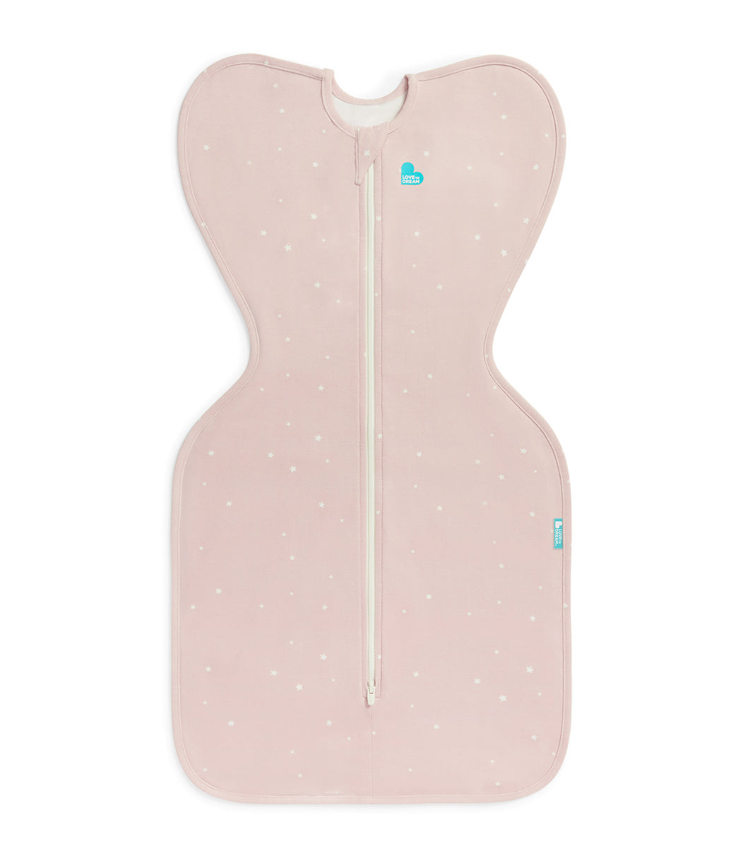 Swaddle Up™ 1.0 TOG Cotton Powder Pink Twinkle