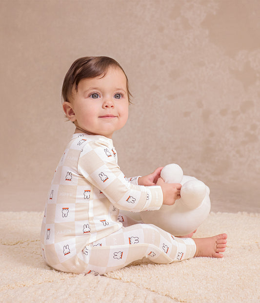 Babygrow Viscose from Bamboo Birch Miffy Checker