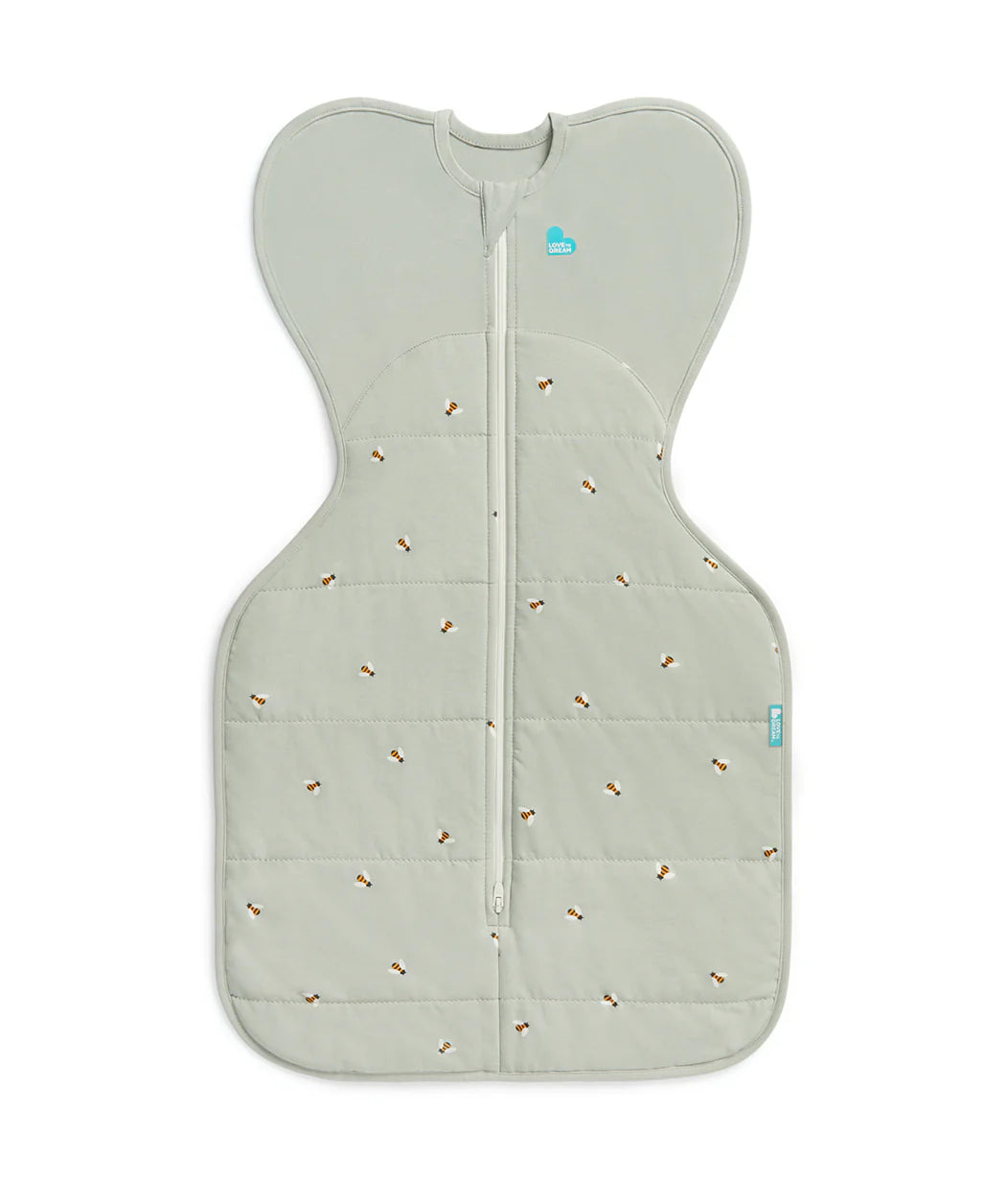Swaddle Up Starter Bundle 1.5 | 2.5 TOG | Oat Twigs | Storm Blue Pebbles | Olive Bees