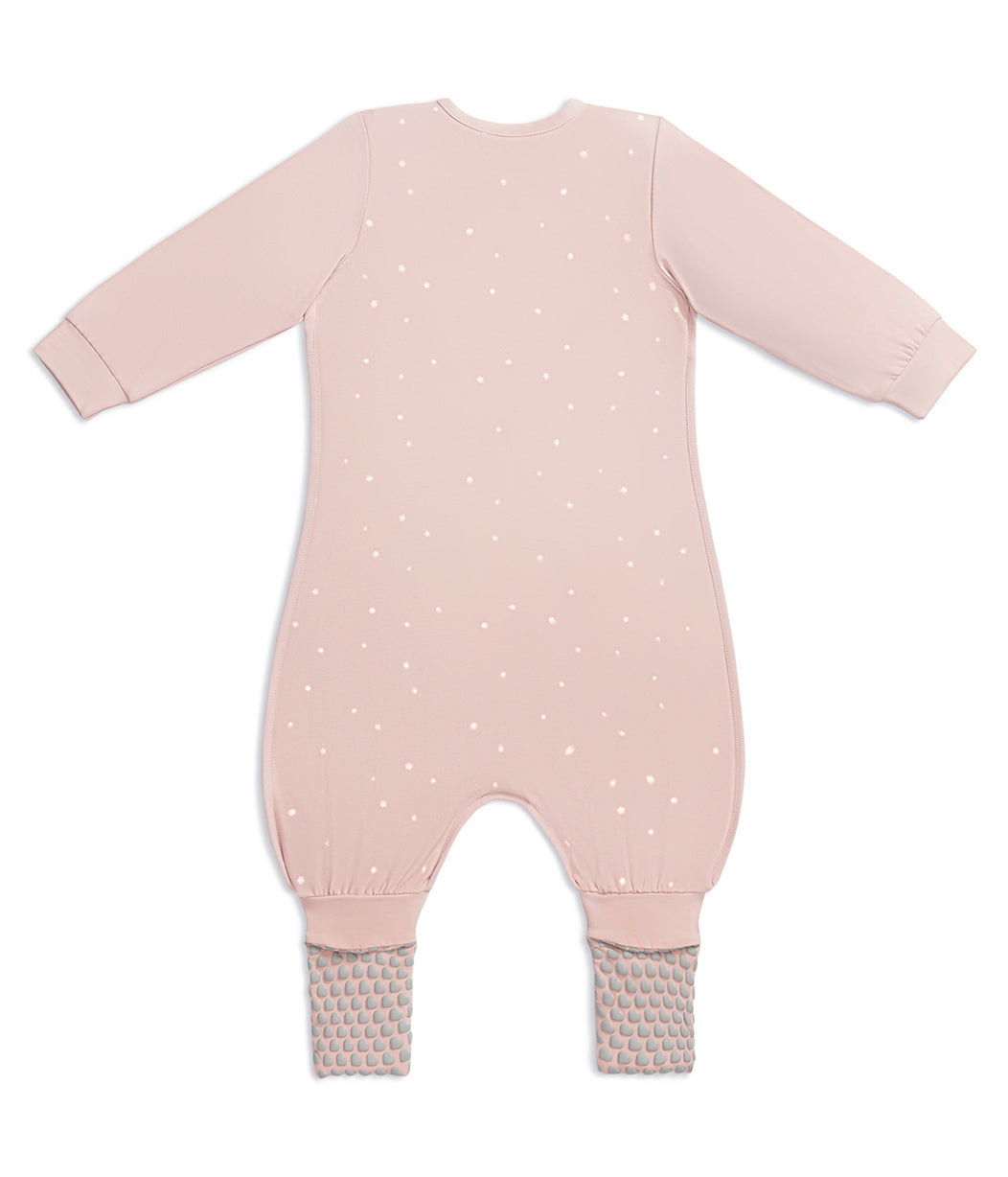 Sleep Suit Long Sleeve 1.0 TOG Cotton Powder Pink Twinkle