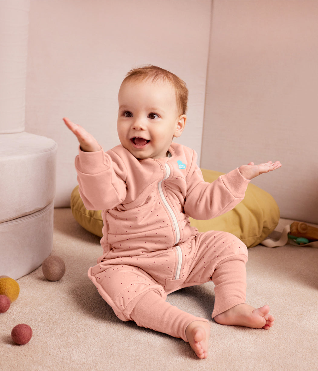 Sleep Suit & Pyjama Bundle | 2.5 TOG | Rose Pebbles | Blush Cherries