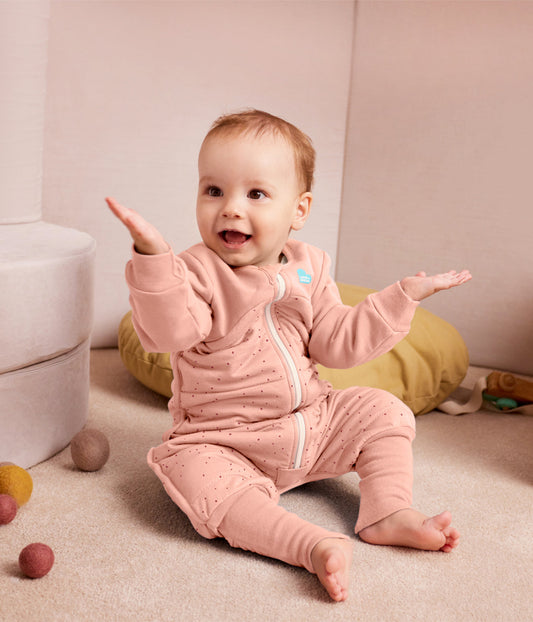Sleep Suit & Pyjama Bundle | 2.5 TOG | Rose Pebbles | Blush Cherries